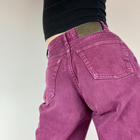 Vintage Mom Jeans - High Rise - Waist 26 - Faded Red/Purple - Picture 5 of 7